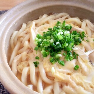 昆布酢生姜で風邪予防☆卵と舞茸のうどん